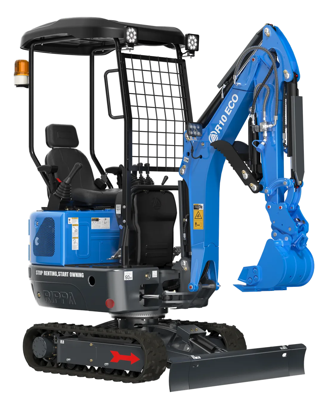 Rippa R10 1,2 ton sıfır mini kepçe